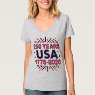 Camiseta 250 Anos EUA 1776-2026 Semiquincentenário