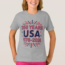 Camiseta 250 Anos EUA | 1776-2026 Semiquincentenário