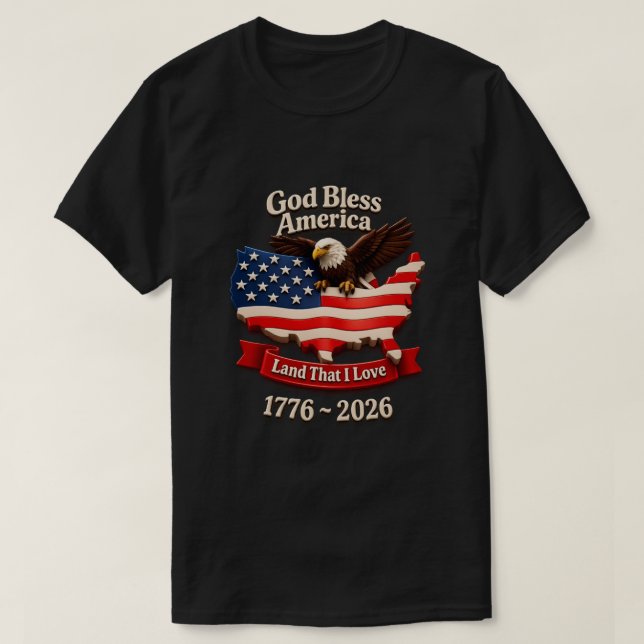 Camiseta 250 Anos EUA -19 (Frente do Design)