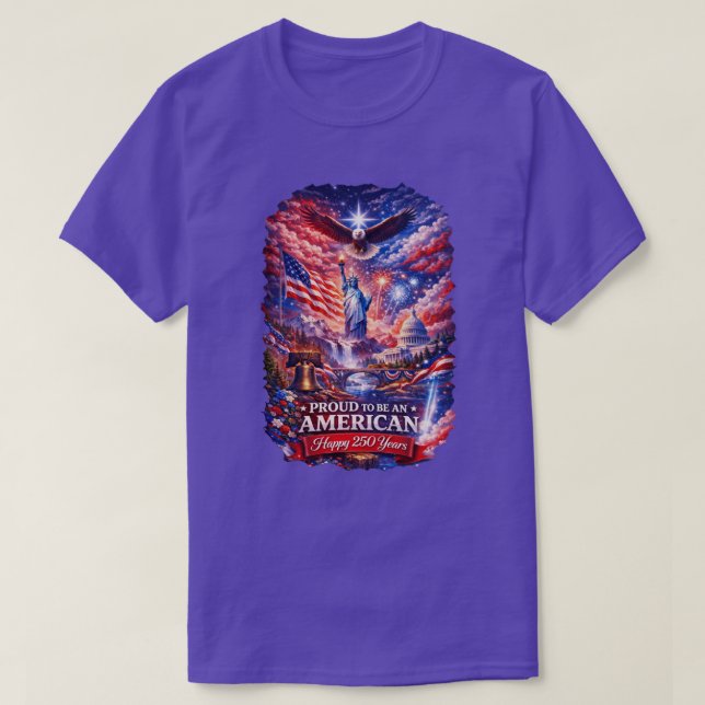 Camiseta 250 Anos EUA -6 (Frente do Design)