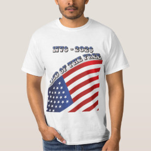 Camiseta 250 Anos EUA Liberdade 1776-2026 Patriótico