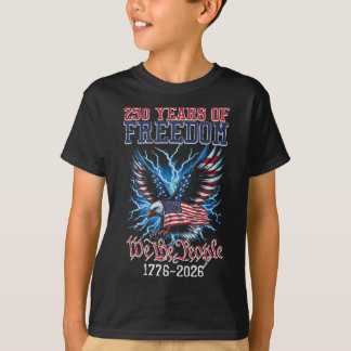 Camiseta 250 Anos Liberdade Bandeira Americana EUA 250º Ani