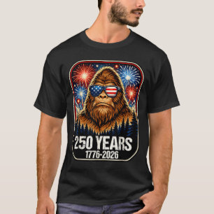 Camiseta 250 Anos Patriótico Pé Grande 1776-2026 250º