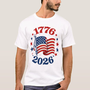 Camiseta 250 Anos Personalizados de Independência Americana