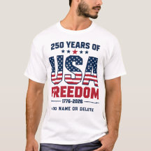 250 Anos Personalizados De Liberdade Dos EUA 1776