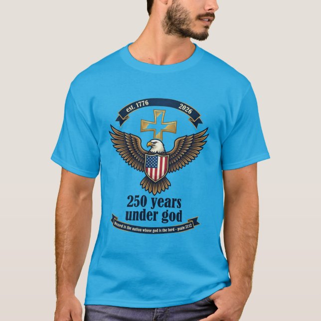 Camiseta 250 Anos Sob Deus (Frente)