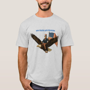 Camiseta 250 Anos, Tio Sam e Bandeira Americana