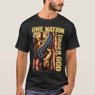 Camiseta 250 Anos Uma Nação Sob Deus Cristã EUA