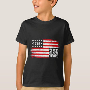 Camiseta 250 anos vintage 1776 aniversário de 250 anos 4 de