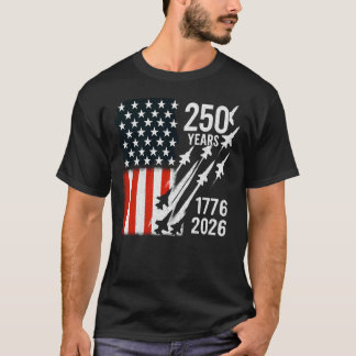 Camiseta 250.o Aniversário dos EUA 1776-2026 Semiquincenten