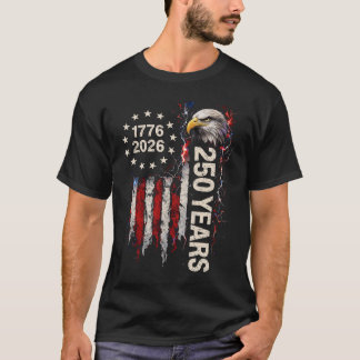 Camiseta 250 Year Anniversary USA American Flag Eagle