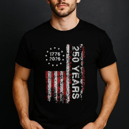 Camiseta 250 Years 1776 2026 Vintage USA Flag Patriotic