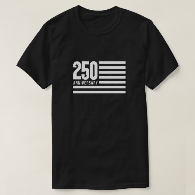 Camiseta 250 Years Anniversary Flag (Frente do Design)