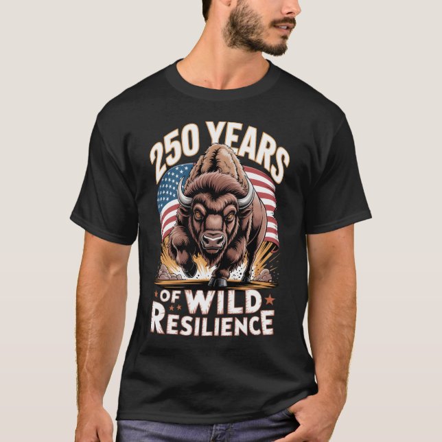 Camiseta 250 Years of Wild Resilience Bison (Frente)