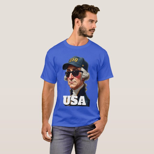 Camiseta 250th America's 4th of July Independence Day  (Frente Completa)