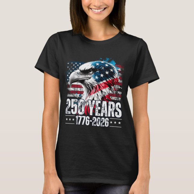 Camiseta 250th Anniversary United States Birthday  (Frente)