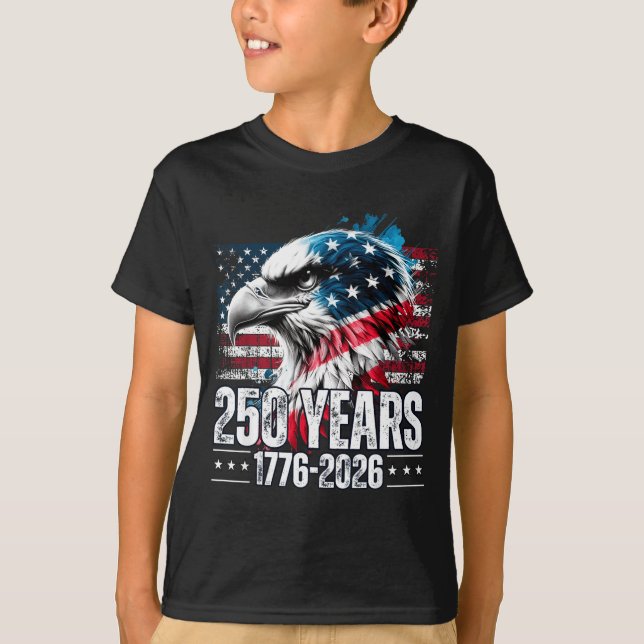 Camiseta 250th Anniversary United States Birthday  (Frente)