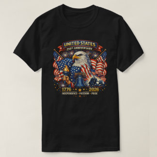 Camiseta 250th Anniversary USA 1776–2026 American Heritage