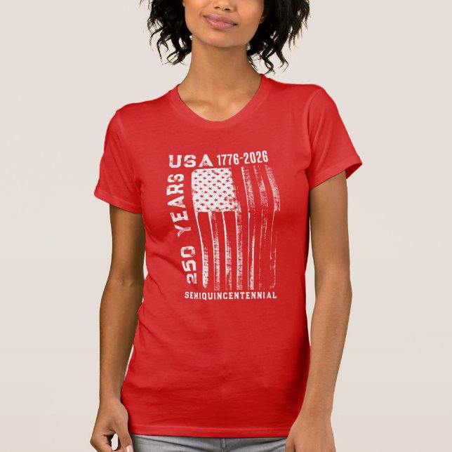 Camiseta 250Th Anniversary USA 4Th Of July  (Frente)