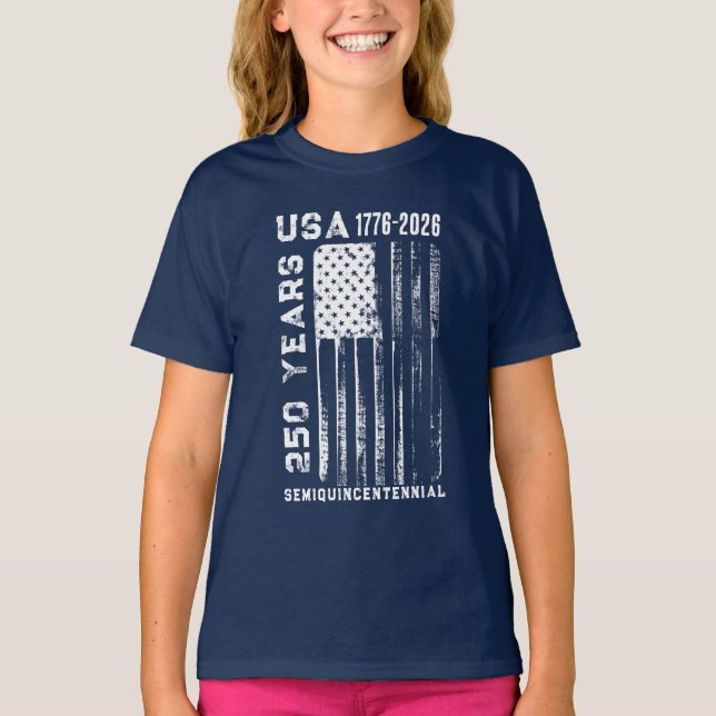 Camiseta 250Th Anniversary USA 4Th Of July T-Shirt (Frente)
