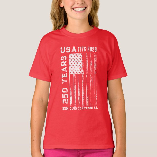 Camiseta 250Th Anniversary USA 4Th Of July T-Shirt (Frente)