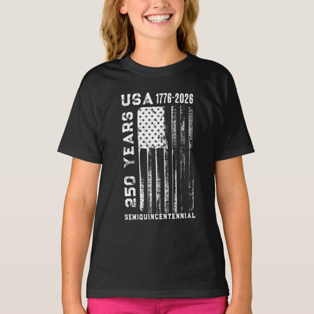 Camiseta 250Th Anniversary USA 4Th Of July T-Shirt (Frente)