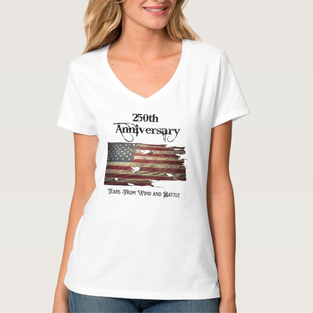 Camiseta 250th Fourth of July Celebration (Frente)