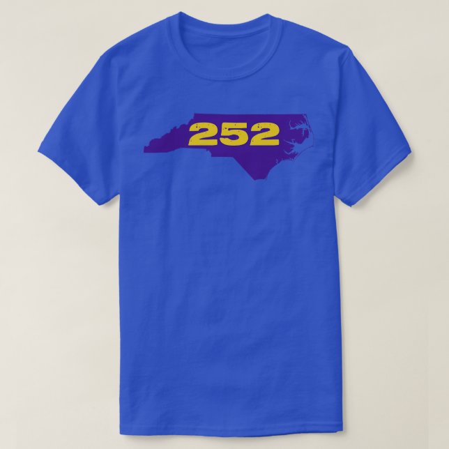 Camiseta 252 Roxo e Dourado (Frente do Design)