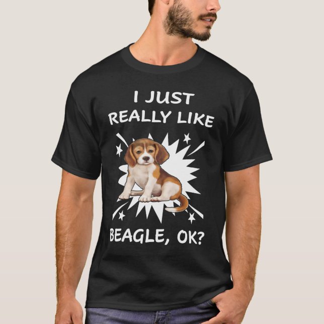 Camiseta 254 Eu Gosto Muito De Beagle (Frente)