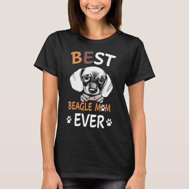 Camiseta 255 Melhor Beagle Mãe De Sempre (Frente)
