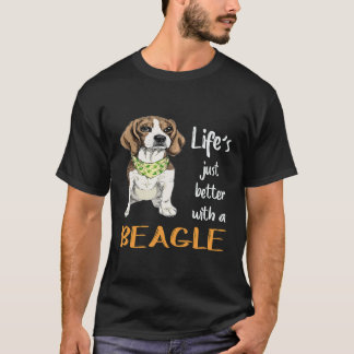 Camiseta 25 A Vida é Melhor Com Um Beagle