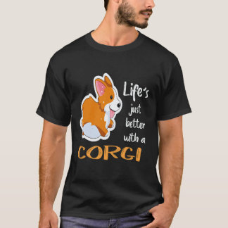 Camiseta 25 A Vida é Melhor Com Um Corgi