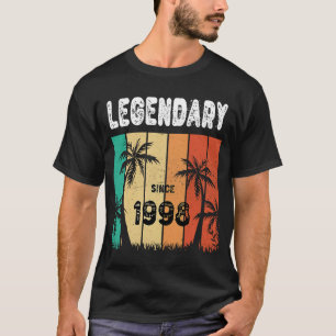 Camiseta 25 Aniversário de 1998 Aniversário para Homens e M
