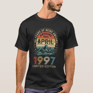 Camiseta 25 Aniversário De 25 Anos De Idade Incrível Desde 