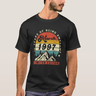Camiseta 25 Aniversário De 25 Anos De Idade Incrível Desde