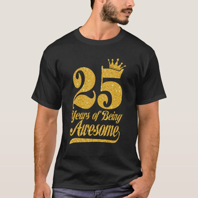 Camiseta 25 Aniversário Rainha 25 Anos De Incrível Corvo (Frente)