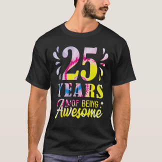 Camiseta 25 Anos De Nascer Incrível Em 1998 Feliz Nasciment