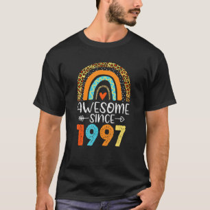 Camiseta 25 Birthday Incrível Desde 1997 Arro De 25 Anos