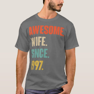 Camiseta 25 Casamento Aniversário Presente Sua Esposa Incrí