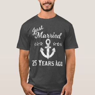 Camiseta 25 Casamento no Aniversário do Casamento Cruise C