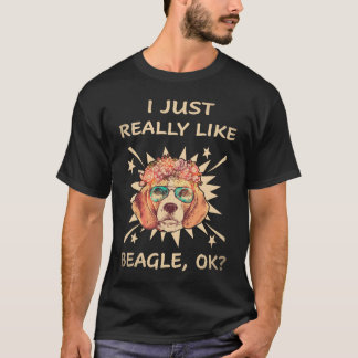 Camiseta 25 Eu simplesmente gosto muito de Beagle