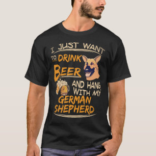 Camiseta 25 Eu só quero beber cerveja e ficar com meu germ