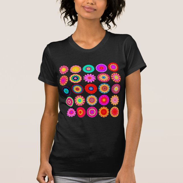 Camiseta 25 mandalas II - personalizadas (Frente)