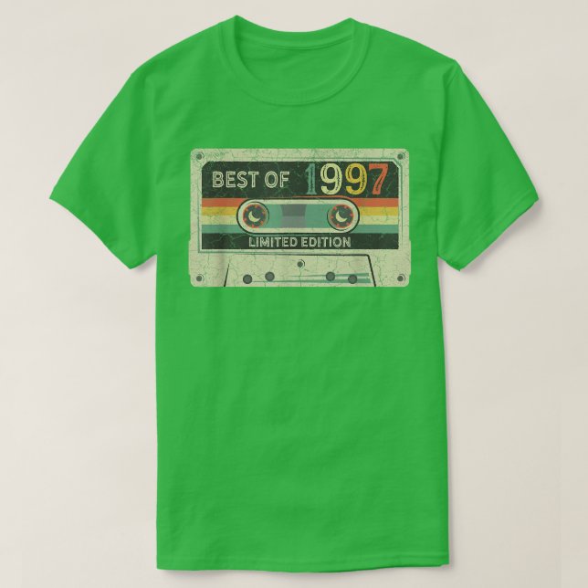 Camiseta 25 Year Old Gifts Best of 1997 Limited Edition 25t (Frente do Design)