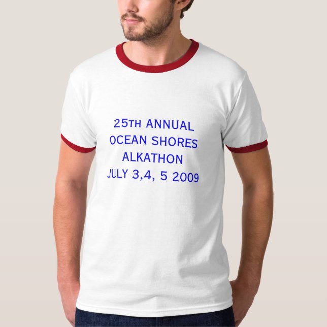 Camiseta 25o ANNUALOCEAN SUPORTA ALKATHONJULY 3,4, 5 2009 (Frente)