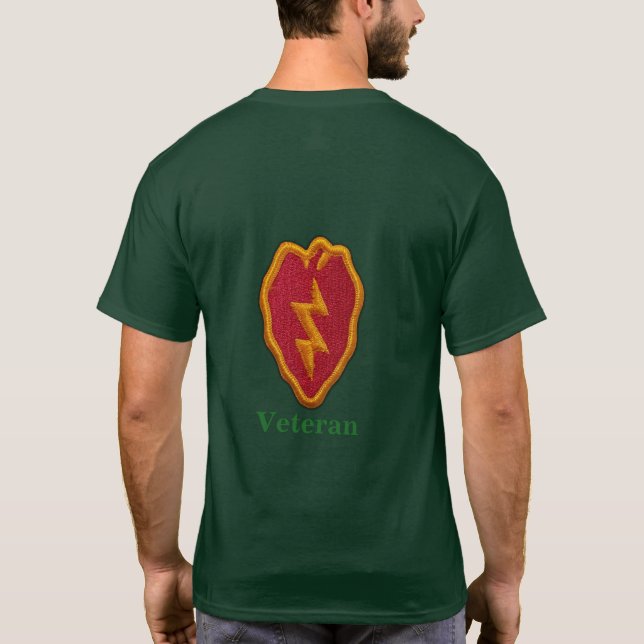Camiseta 25o Veterinários LRRPS dos veteranos da divisão de (Verso)
