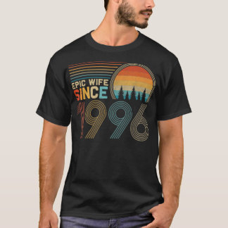 Camiseta 26º aniversário de casamento para sua curiosa espo