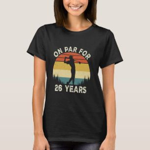 Camiseta 26º aniversário engraçado Golfe Golfe de 26 anos G