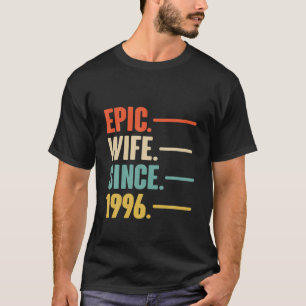 Camiseta 26º Presente De Aniversário Para Sua Esposa Epic S
