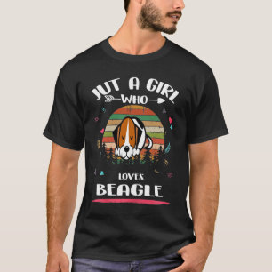 Camiseta 265 Apenas Uma Menina Que Ama A Beagle